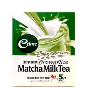 ETIME MATCHA MILK TEA BROWN RICE BOX