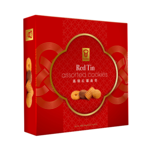 GARDEN RED TIN ASSORTED COOKIES