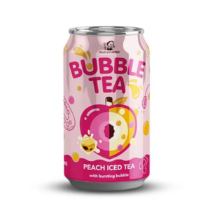 MADAM HONG BUBBLE TEA PEACH ICED TEA WITH BURSTING BUBBLE